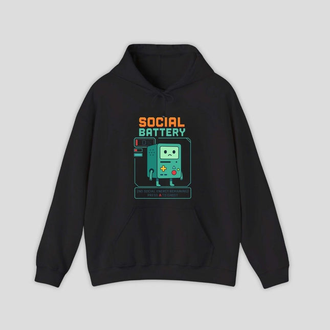 Low Social Battery Gaming Hoodie