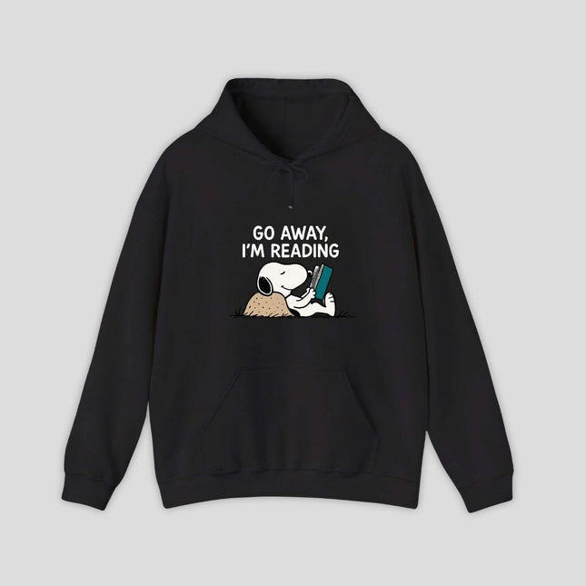Go Away I'm Reading Snoopy Hoodie