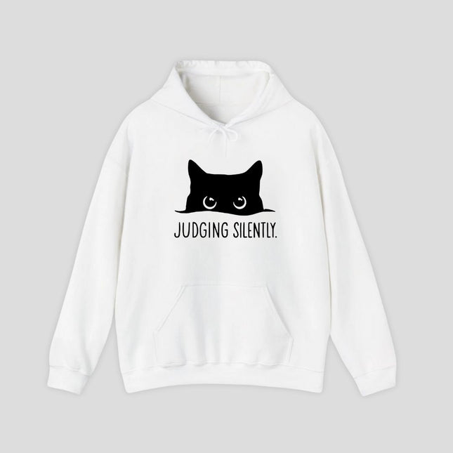 Judging Silently Cat Hoodie
