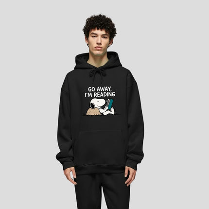Go Away I'm Reading Snoopy Hoodie