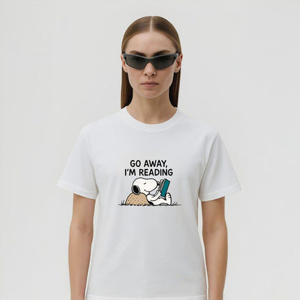 Go Away I'm Reading Snoopy T-Shirt